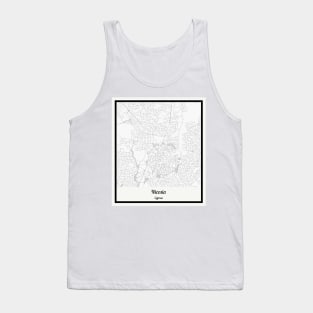 Map of Nicosia - Cyprus Tank Top